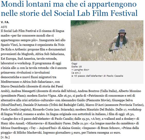 stampa, slaf, social, lab, film, langhe, doc, film, documentario, rassegna, articolo